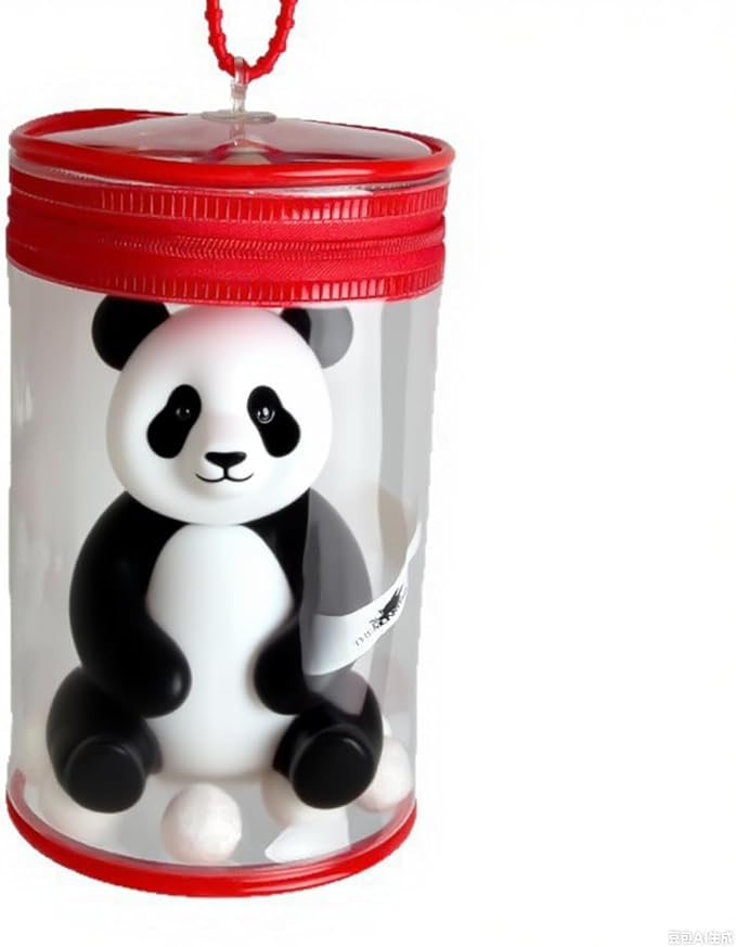 Clear Display & Storage Case for 17&15cm Plush Doll PVC Bag with Detachable Keychain for Collectible Toys and Cosmetics, Portable cases for Travel or Home Decor (red)