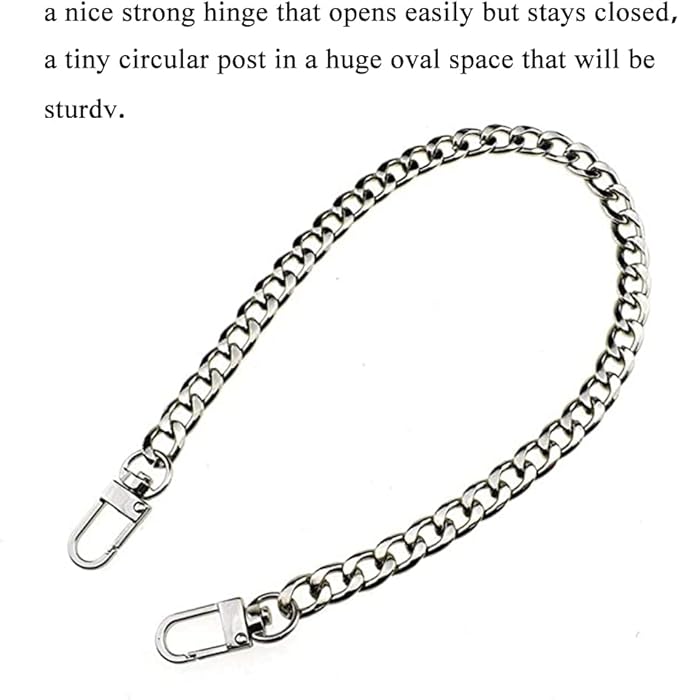 Hahiyo 34mm Length Swivel Lobster Clasp One Handed Operation Strong Hinge Smooth Locking Motion Zinc Alloy Push Gate Trigger Snap Hook Buckles Silver 6 PCS for Crossbody Purse Chain Connect Key Fobs