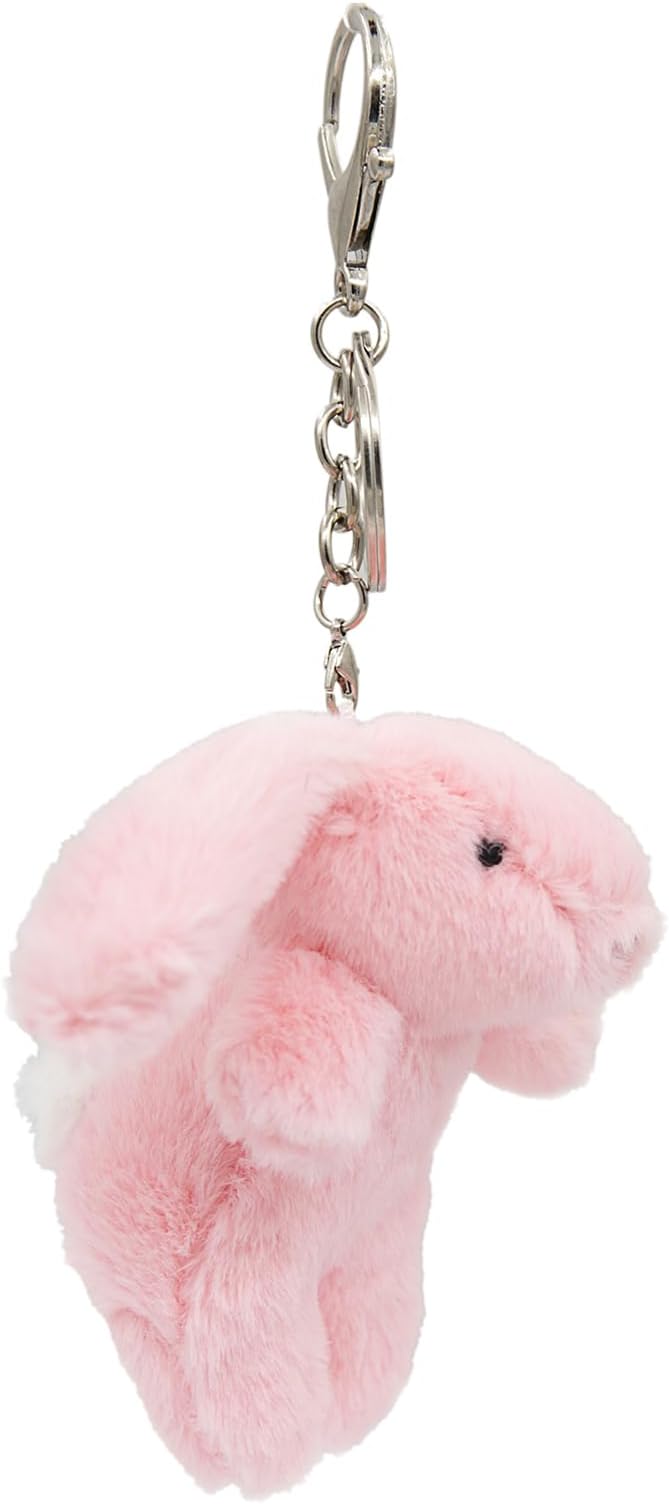 Cute Bunny Bag Charm, Kawaii Bunny Keychain 3.5" Inch Mini Rabbit Purse Charm Decoration for Women Girls