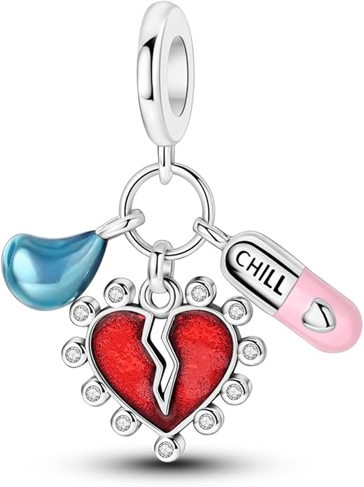 NARMO Charms for Bracelets 925 Sterling Silver Star Dangle Charms Car Keys Lipstick Dangle Charm Beads for Women Bracelets Necklace