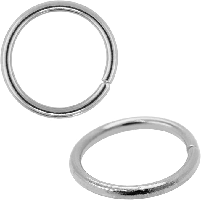 Mandala Crafts Assorted Stainless Steel Jump Rings Jewelry Findings Metal O Rings for Jewelry Making Supplies - 700 Small Open Jump Rings Kit for Necklace Earring