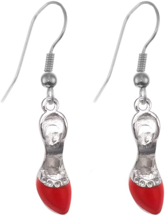 Inspired Silver - Silver Customized Charm French Hook Drop Earrings with Cubic Zirconia Jewelry