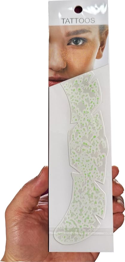 Glow in The Dark Face Makeup Patches Glitter Freckles Face Tattoo Glitter Freckles Sparkle Makeup Patches Dot Face Glitter Speckles Patches for Women