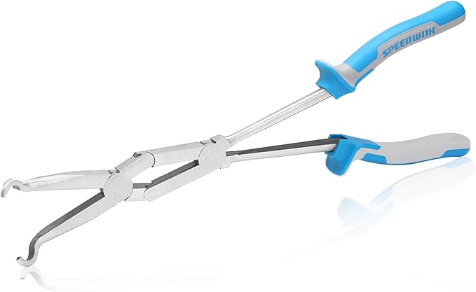 SPEEDWOX 13-Inch Long Reach XL Pivot Ring Nose Pliers - Automotive Hose Remover with Twin Grip