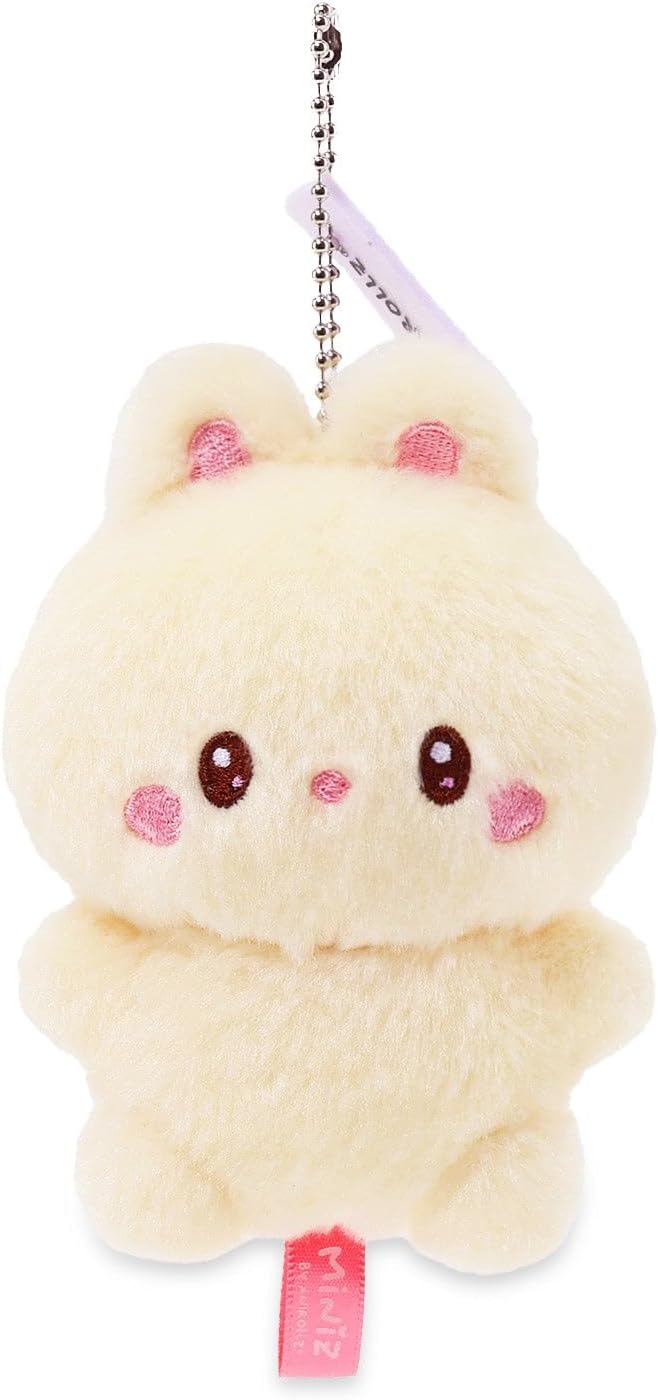 Anirollz Miniz Plush Charm Cute Stuffed Animal Keychain Kawaii Mini Bag Accessory Collectible Pocket Toy for Kids & Adults