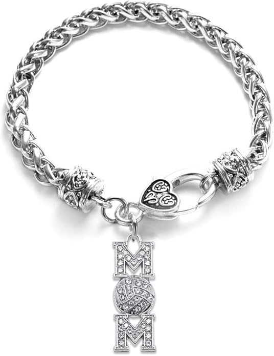 Inspired Silver - Silver Customized Charm Bracelet with Cubic Zirconia Jewelry
