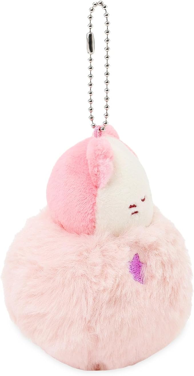 Anirollz Miniz Plush Charm Cute Stuffed Animal Keychain Kawaii Mini Bag Accessory Collectible Pocket Toy for Kids & Adults