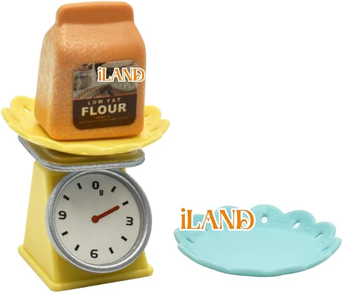iLAND Miniature Dollhouse Accessories on 1:12 Scale, Dollhouse Kitchen Accessories of Mini Blender & Kitchen Scale