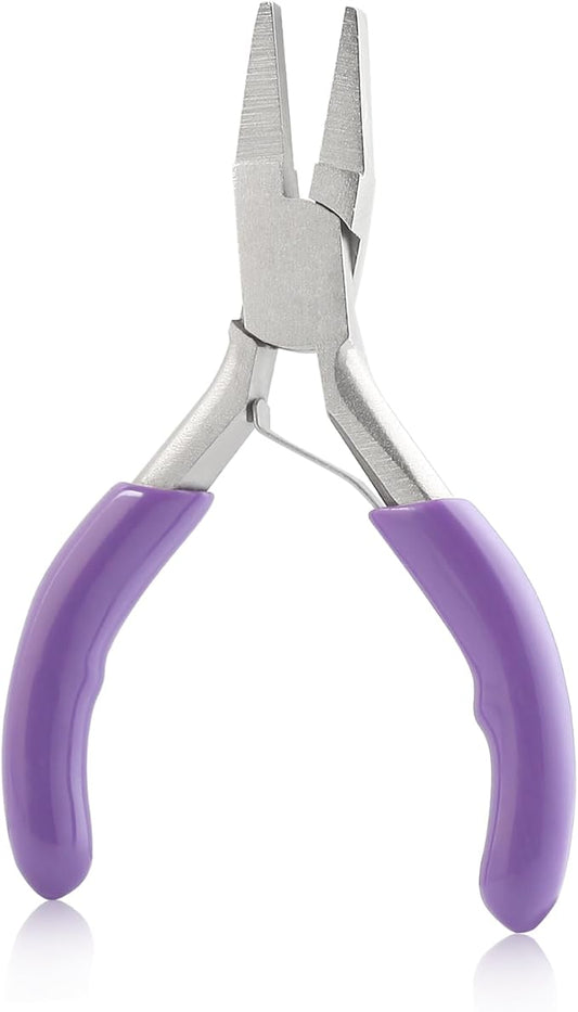 3 Inches Duckbill Pliers Mini Flat Nose Pliers Miniature Pocket Plier Mini Precision Pliers For Jewelry Making Bending Wire Small Object Gripping Beading Looping Shaping Wire
