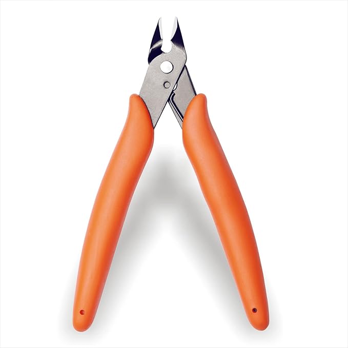 KATA Micro Wire Cutters Pliers: Precision Flush Cutter Tools for Jewelry Making Craft- 5-Inch Small Zip Tie Cutter Nippers - Mini Wire Side Cutting Snips for Electronics, Hobby Plastic Models, Gundam