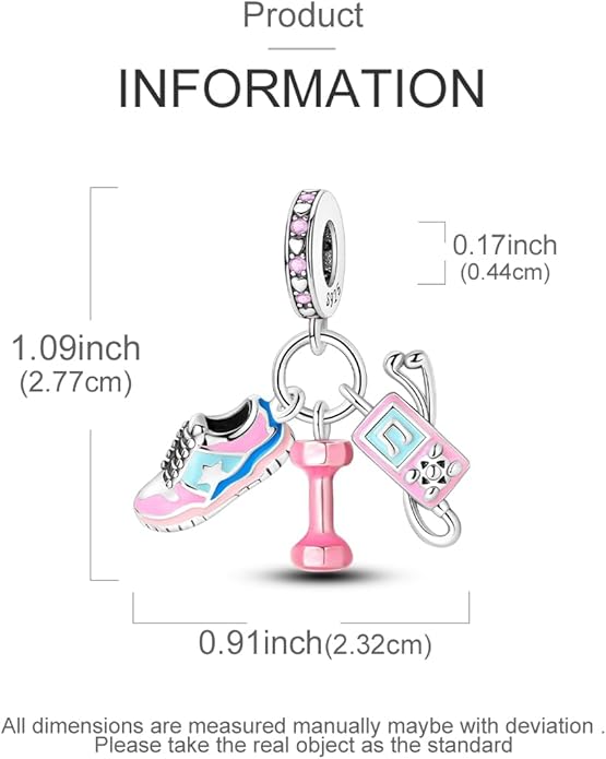 NARMO Charms for Bracelets 925 Sterling Silver Star Dangle Charms Car Keys Lipstick Dangle Charm Beads for Women Bracelets Necklace