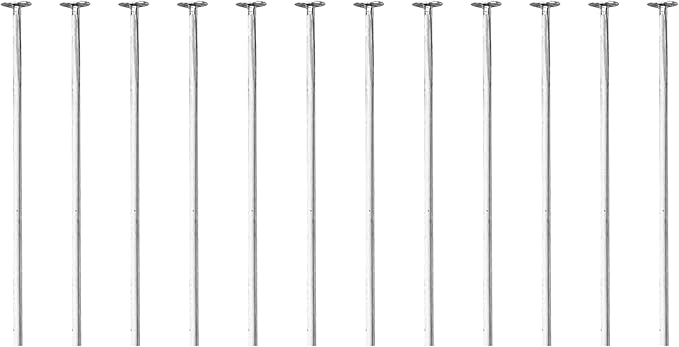 Mandala Crafts 2 Inch Stainless Steel Flat Head Pins for Jewelry Making Earring Making Supplies - 200 Jewelry Findings for Making Earring DIY Bracelets Rosary Charms