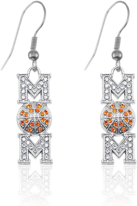 Inspired Silver - Silver Customized Charm French Hook Drop Earrings with Cubic Zirconia Jewelry