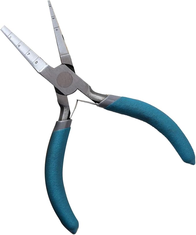 6in Double Square Nose Winding Pliers Multifunctional Wire Looping Pliers with Scales for Crafts Jewelry Making