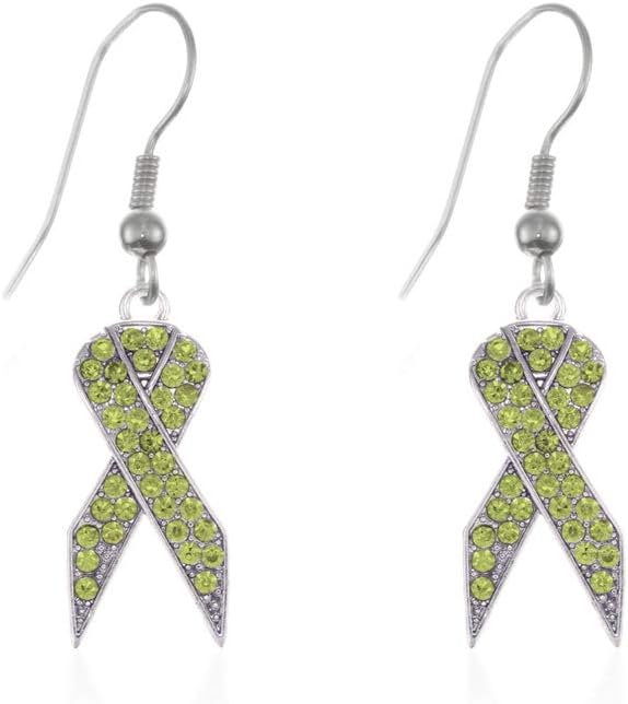 Inspired Silver - Silver Customized Charm French Hook Drop Earrings with Cubic Zirconia Jewelry
