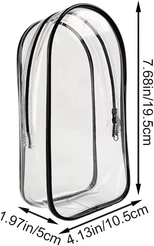 Clear Pouch Keychain Waterproof Clear Figure Display Bag with Keychain Portable Mini Pouch Mini Makeup Bag for Lipstick Card Cable