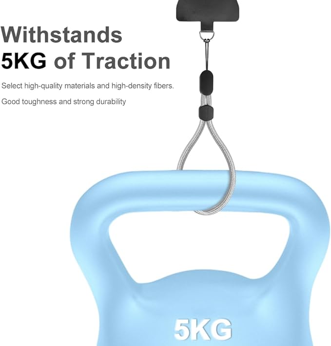 Cell Phone Wrist Strap, 5 Pack Adjustable Wrist Lanyard for Around The Hand With Tether Tabs Compatible with iPhone and Most Cell Phone