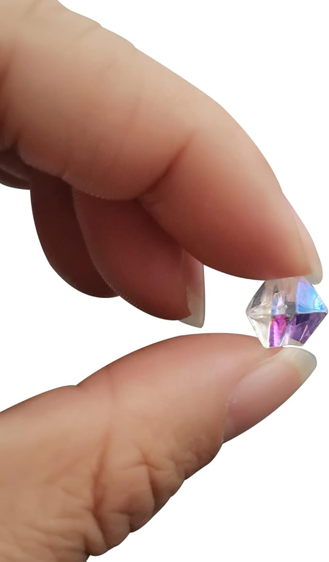 Iridescent Vase Filler, 1400 PCS 6 * 9 mm Acrylic Ice Cubes Acrylic Gem Plastic Diamonds Acrylic Table Centerpiece