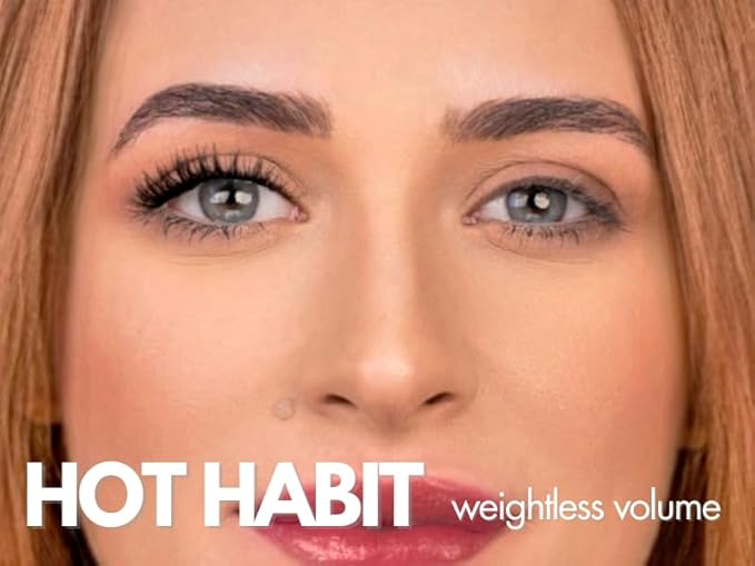GAZELLE Luxury Natural Lash Clusters, Soft Korean Silk PBT Fibers, DIY Cluster Eyelash Extensions, Comfortable Wear, Lasts 10 Days – Hot Habit – 12mm
