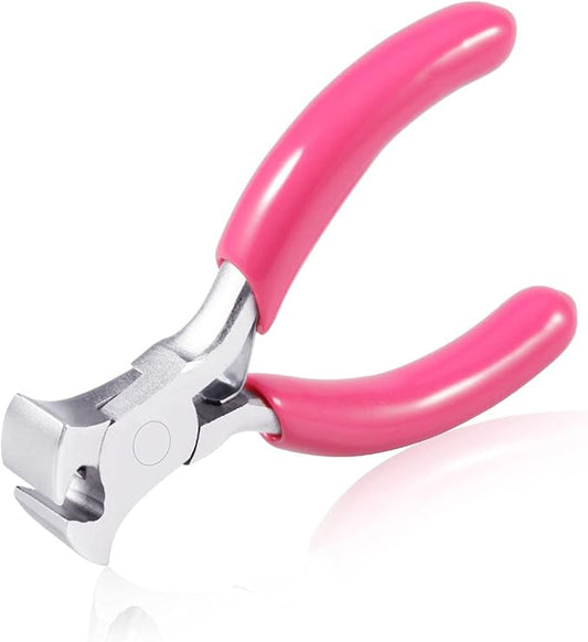 SPEEDWOX Mini End Nipper, 3" End Cutting Pliers with Pink PVC Handle, Jewelry Pliers for Beading Jewelry Making Wire Wrapping DIY Craft Hobby Supplies