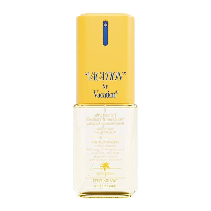 VACATION" Body Mist, Perfumed Body Spray for Women & Men, Coconut, Banana, Pool Water & Swimsuit Fabric Scent, Layer with Eau de Toilette, Beach Summer Fragrance, Travel Size 3 fl oz