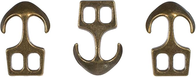Paracord Planet Two Hole Clasps – Anchor, Bronze (10 Pack)