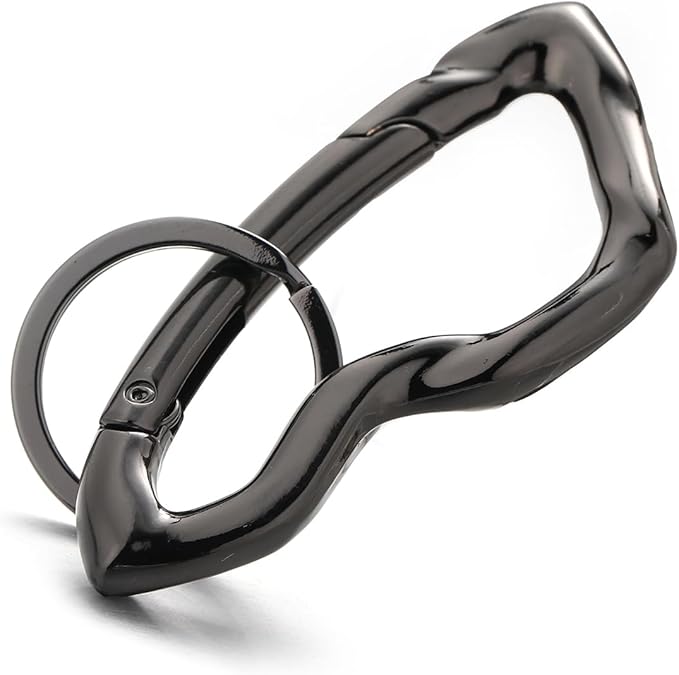 Cute Y2K Carabiner Keychain Clips Irregular Cool Multi-Use Large Heavy Duty Carabiner Hook Key Ring Outdoor Accessories Buckle