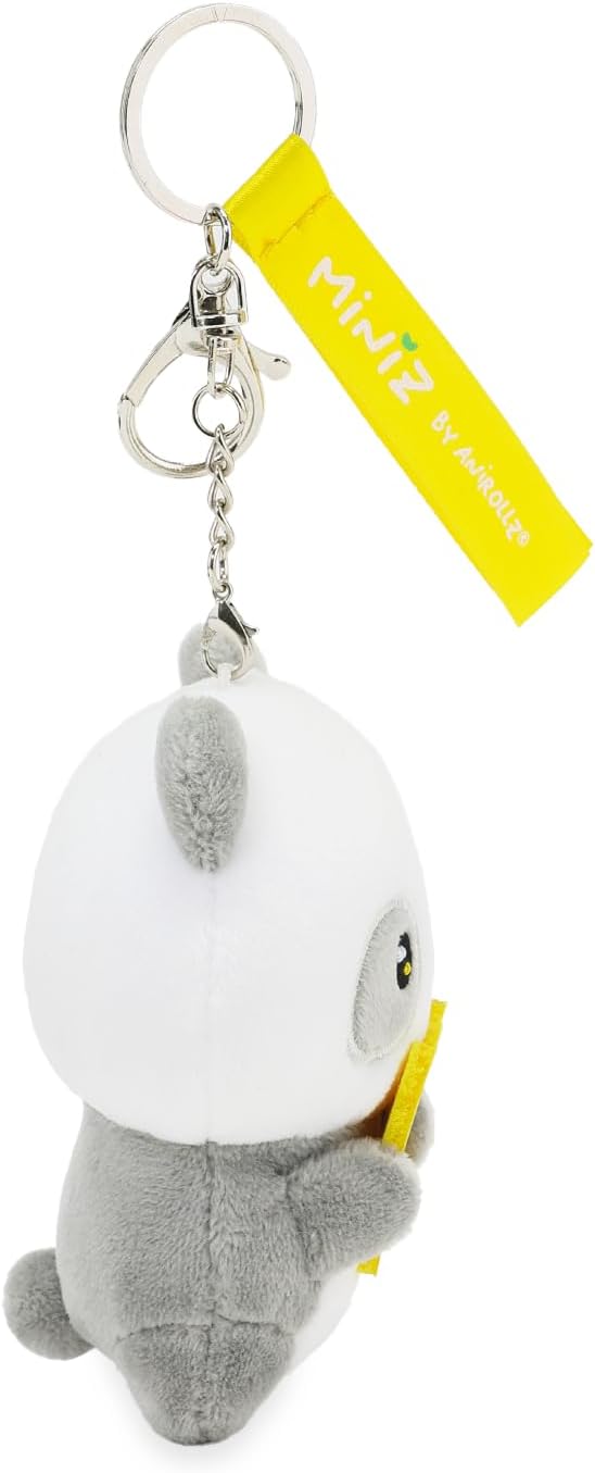 Anirollz Miniz Plush Charm Cute Stuffed Animal Keychain Kawaii Mini Bag Accessory Collectible Pocket Toy for Kids & Adults