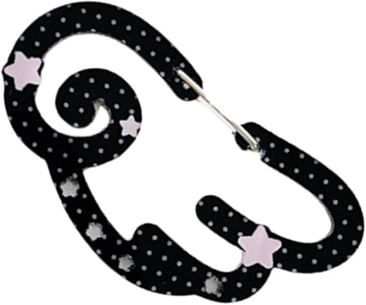 Star and Wing Shaped Acrylic Carabiner Clip for Backpacks Keychains Outdoor Gear Accessories Practical Keyring Hooks