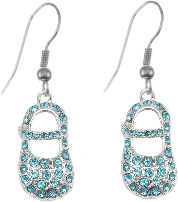 Inspired Silver - Silver Customized Charm French Hook Drop Earrings with Cubic Zirconia Jewelry