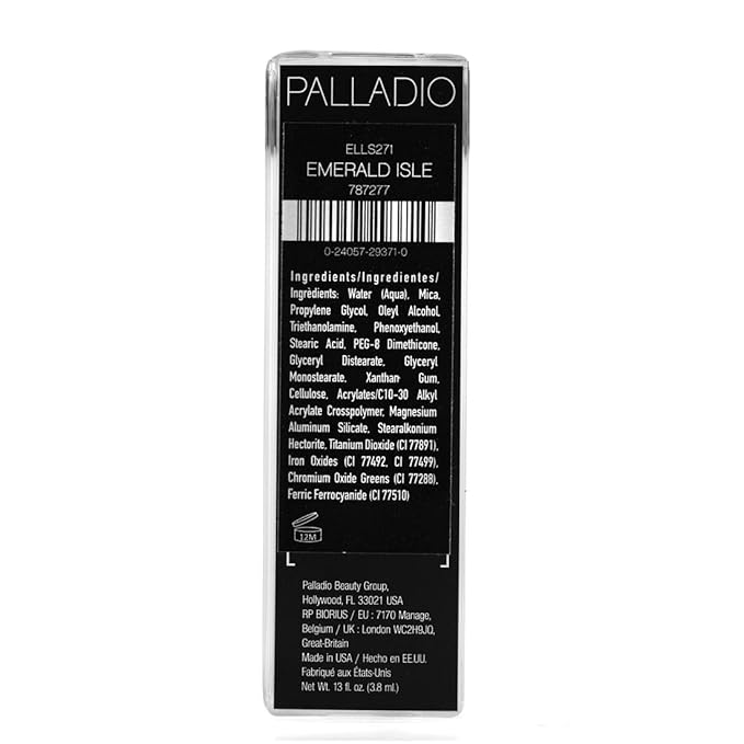 Palladio Liquid Eyeliner, Highly Pigmented and Waterproof Eyeliner, For Intense Eye Definition, Smear-proof Eyeliner Liquid, Includes Easy Grip Wand and Felt Tip Eyeliner Applicator, Emerald Isle
