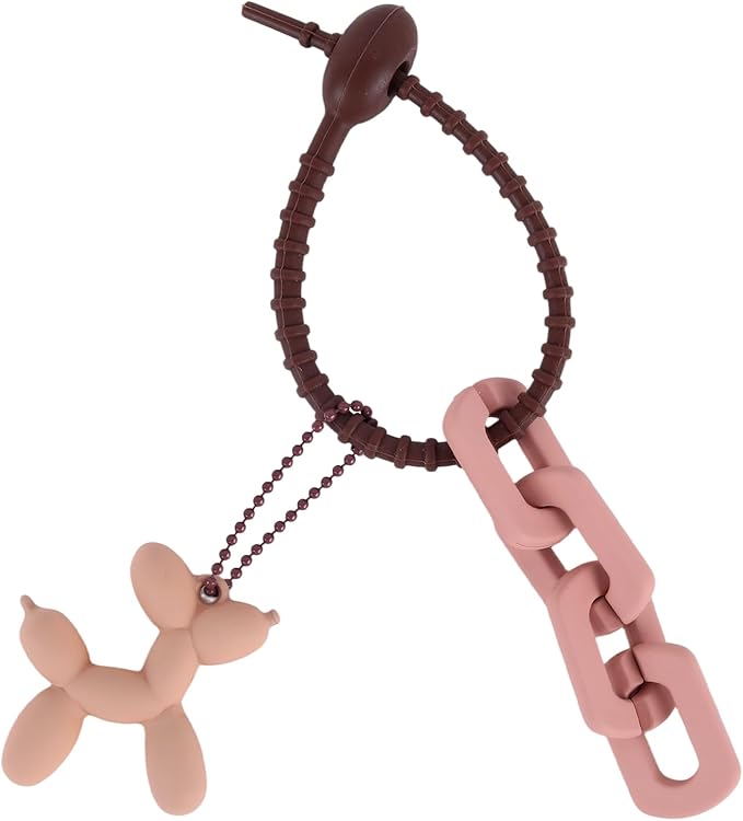 Cute Balloon Dog Keychain, Purse Bag Backpack Charms Girl Keychains Accessories Keyrings Car Key Chain