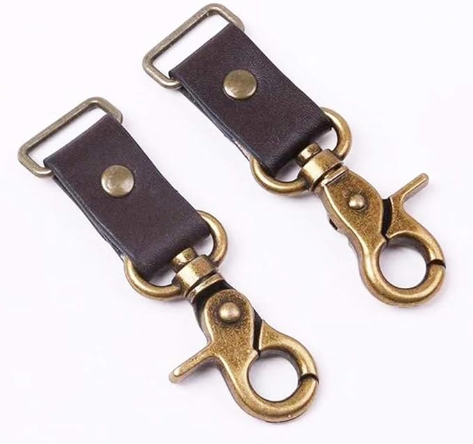 7/8 Inch Antique Bronze Lobster Clasps Oval Swivel Trigger Clips Hooks Clips Snap for Straps Bags Belting Leathercraft (Pack of 10)