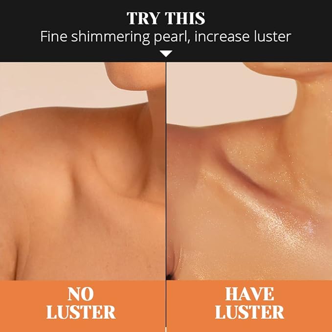 Liyalan Shimmer Body Oil Bronze Gold 5 Color Bronze 3.38 Fl Oz Face Glow Pearl Highlighter Illuminator body Makeup Shine Glitter Gold Liquid Taning