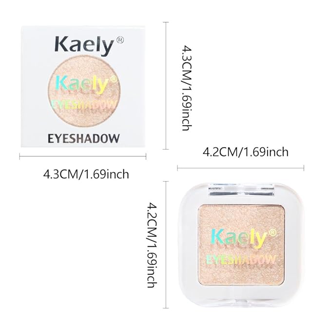 Glitter Singe Eye Shadow Palette Makeup, Pearl White Glitter Monochrome Eyeshadow For Older Women, Mini Pressed Pigmented Waterproof Sombras Para Ojos, Vegan, Talc, Paraben & Cruelty Free