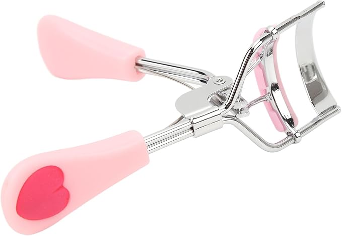 Professional Eyelash Eyebrow Makeup Tool Set Double Ended Lash Comb Brush Curler Tweezers Kit for Home Beauty Salon Pink Stainless Steel ABS Nylon 5 Pieces