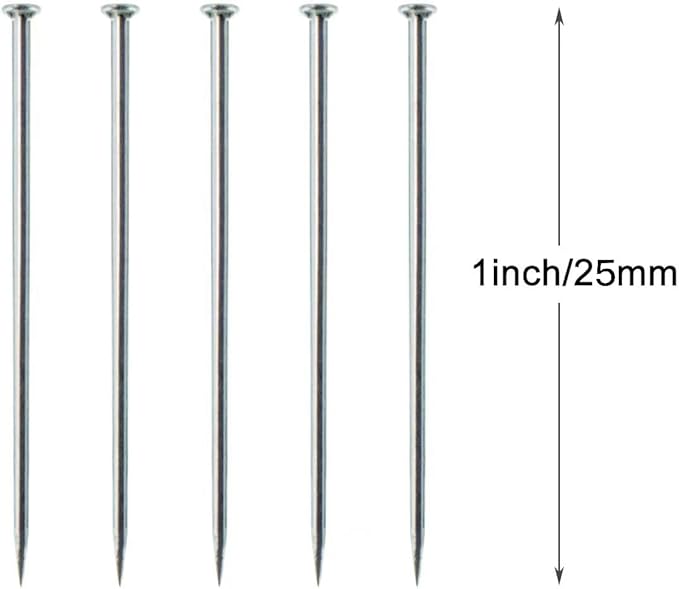 3000 Pieces Head Pins Fine Stainless Steel Pin Dressmaker Pins Fine Satin Pin for Sewing and Craft, Jewelry Making 1 1/16 Inch