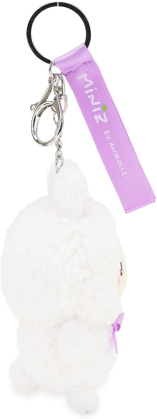 Anirollz Miniz Plush Charm Cute Stuffed Animal Keychain Kawaii Mini Bag Accessory Collectible Pocket Toy for Kids & Adults