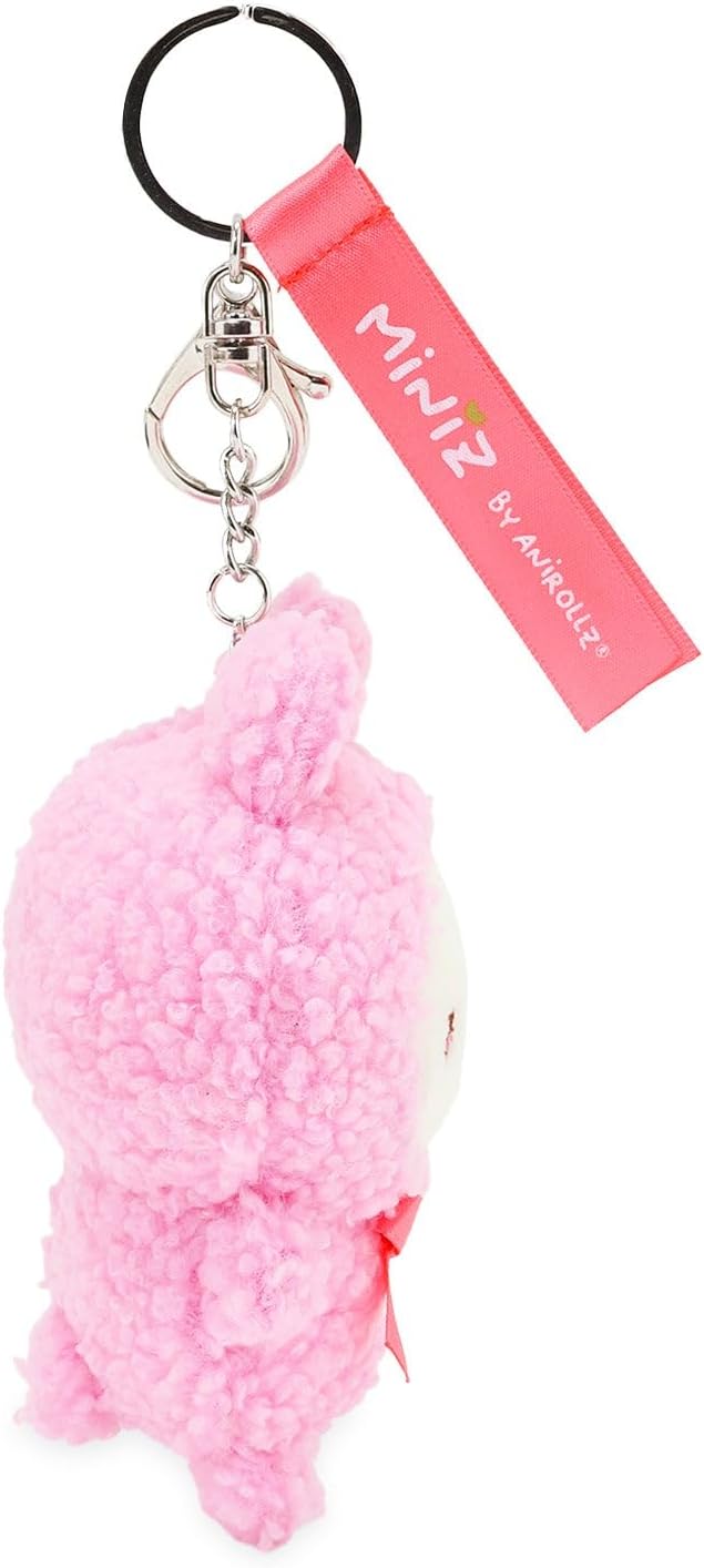 Anirollz Miniz Plush Charm Cute Stuffed Animal Keychain Kawaii Mini Bag Accessory Collectible Pocket Toy for Kids & Adults