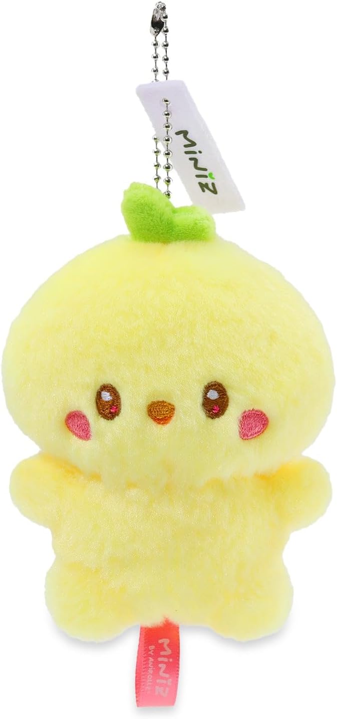 Anirollz Miniz Plush Charm Cute Stuffed Animal Keychain Kawaii Mini Bag Accessory Collectible Pocket Toy for Kids & Adults