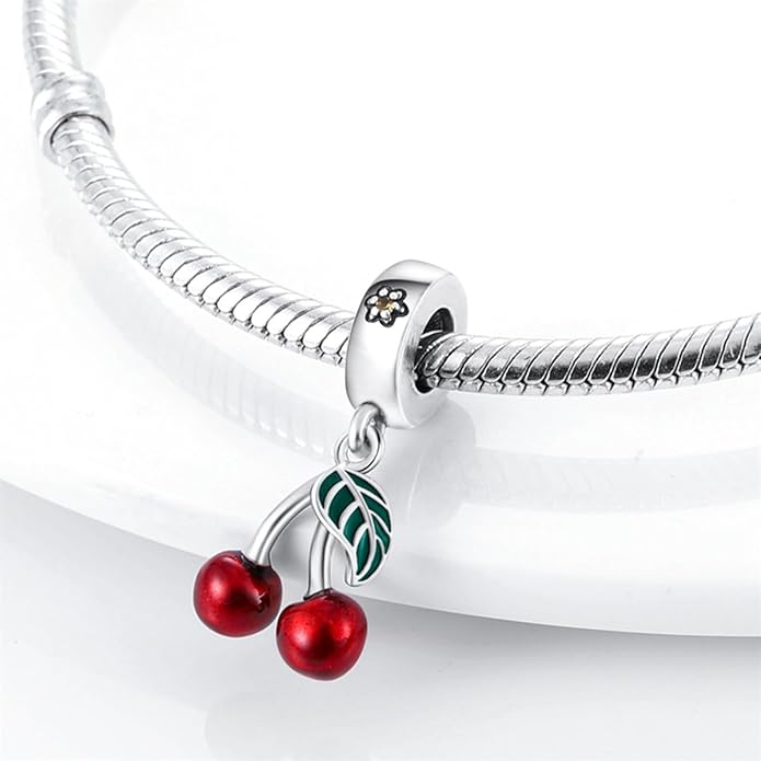 HONGRUI 925 Sterling Silver Charm for Bracelets Necklace Fashion Heart Bow Flower Family Butterfly Pendant Bead Charm for Women Festival jewelry gifts