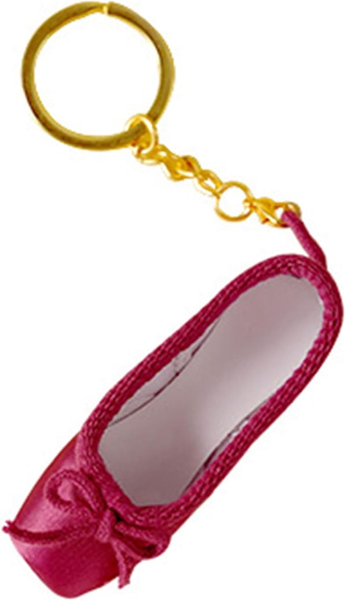 Appuivbt Ballet Shoe Keychain - Dance Keys Holder, Backpack Pendant Charm for Bags