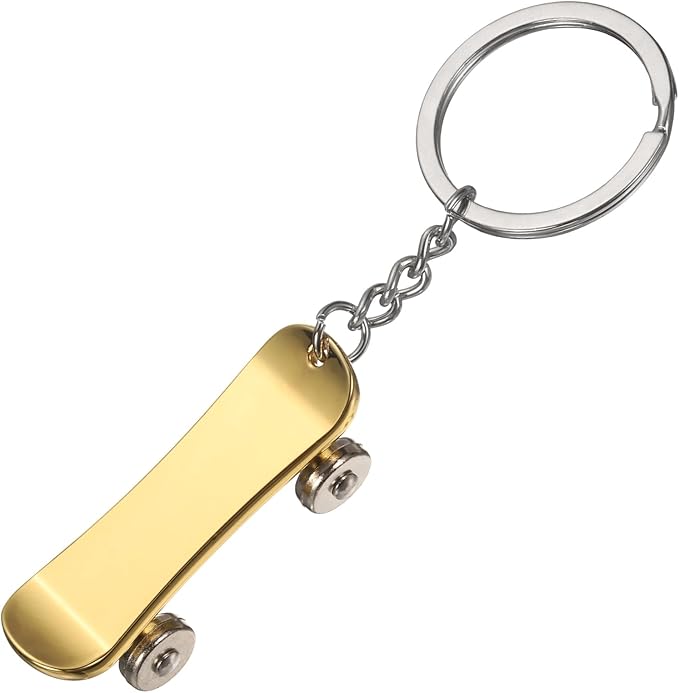 PATIKIL SkateBoard Keychain, Skate Board Key Chain Sport Pendant Key Rings Bag Backpack Decor Car Keychain