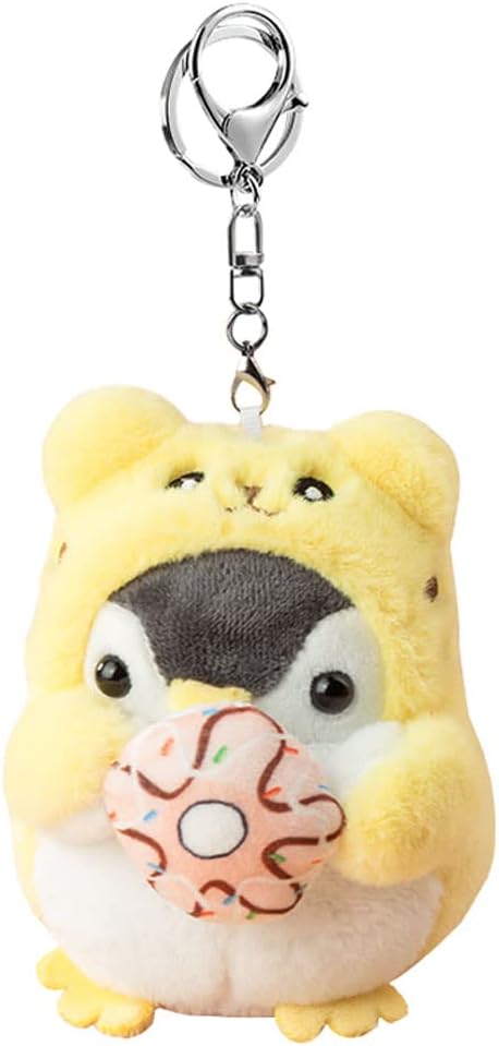 BONICI Men Women Creative Cute Lovely Cosplay Costume Play Changing Clothes Donut Penguin Pendant Keychain Key-Chains Keyring Gift Pendant Handbag Tote Purse Backpack Decoration Car Key -Tiger