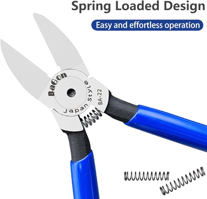 Wire Cutters, 6 Inch Precision Wire Flush Cutters, Heavy Duty Cutting Pliers for Copper Cables, Wires, Crafts, Jewelry Making