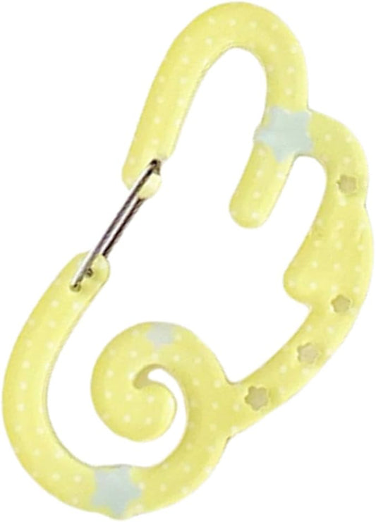 Star and Wing Shaped Acrylic Carabiner Clip for Backpacks Keychains Outdoor Gear Accessories Practical Keyring Hooks