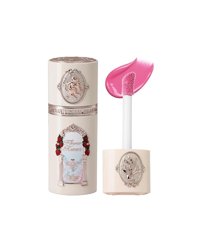 Flower Knows Strawberry Cupid All Day Glow Liquid Blush,Sweat & Water-Resistant Dewy Blush for Cheeks,Blendableand Hydrating Hot Pink Face Makeup for Women & Girls,0.25 Fl Oz(S06 Rosy Madeleine)