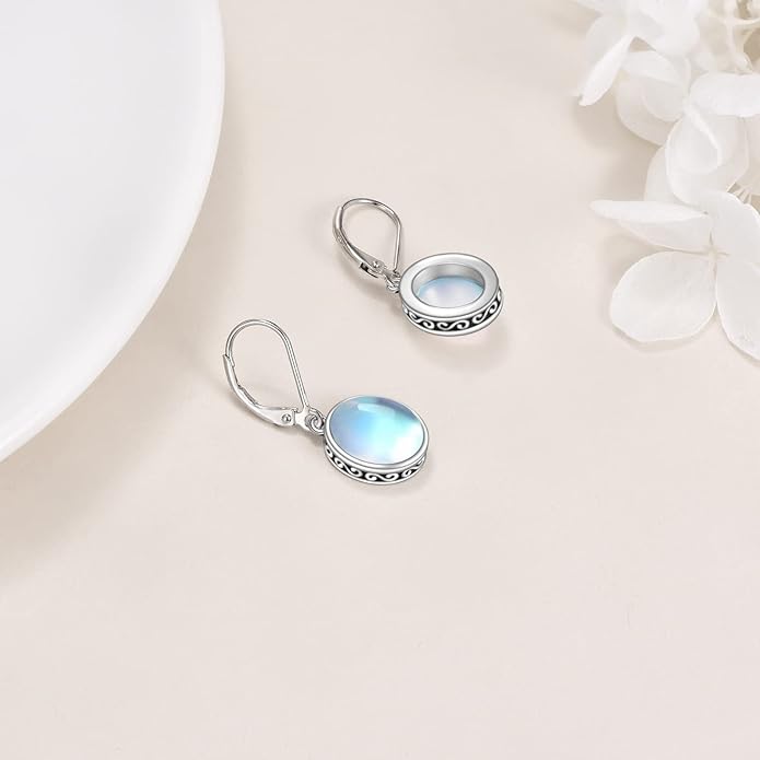 POPLYKE Celtic Filigree Teardrop Drop Dangle Earrings Sterling Silver Leverback Earrings Jewelry for Women