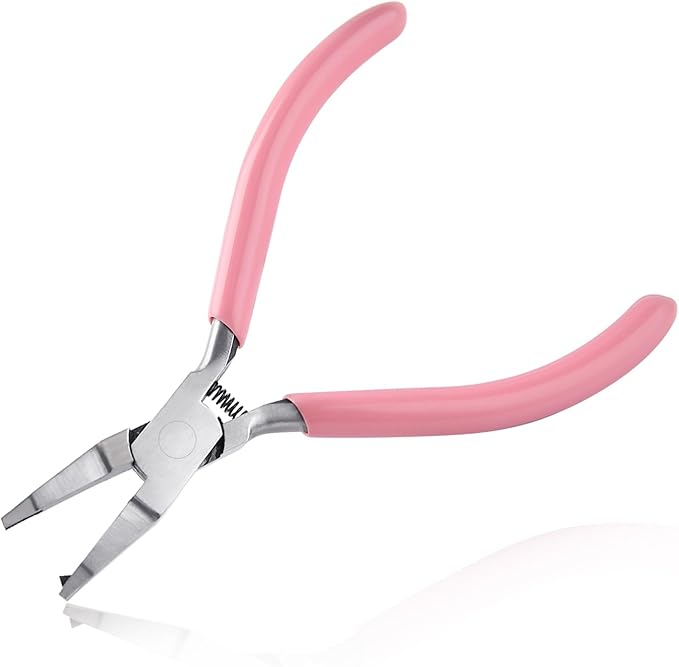 Mini Split Ring Pliers for Jewelry Making 5 Inches Ring Opening Pliers Small Split Ring Opener Tool Precision Jewelry Making Tools for Split Ring Key Chain Crafting Jump Ring Opener