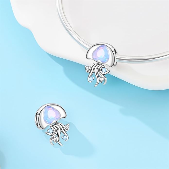 HONGRUI 925 Sterling Silver Charm for Bracelets Necklace Fashion Heart Bow Flower Family Butterfly Pendant Bead Charm for Women Festival jewelry gifts